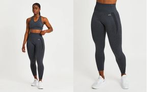 AYBL grey speckled workout leggings