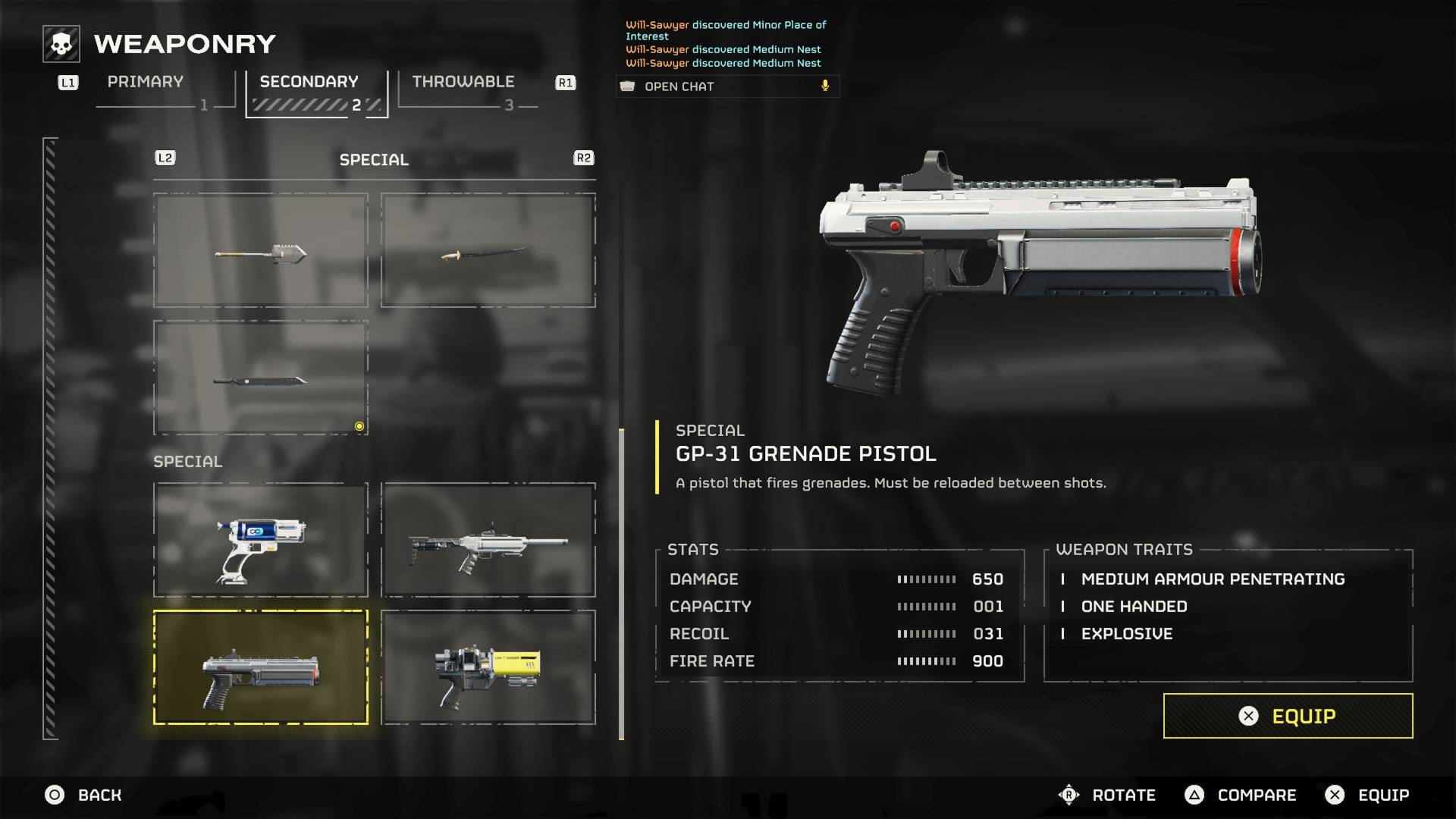 Helldivers 2 best secondary grenade pistol stats