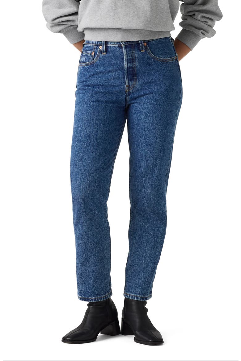 501&amp;reg; High Waist Crop Straight Leg Jeans