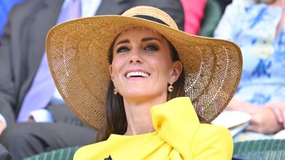 Kate Middleton wears L K Bennett sunhat at Wimbledon 2022