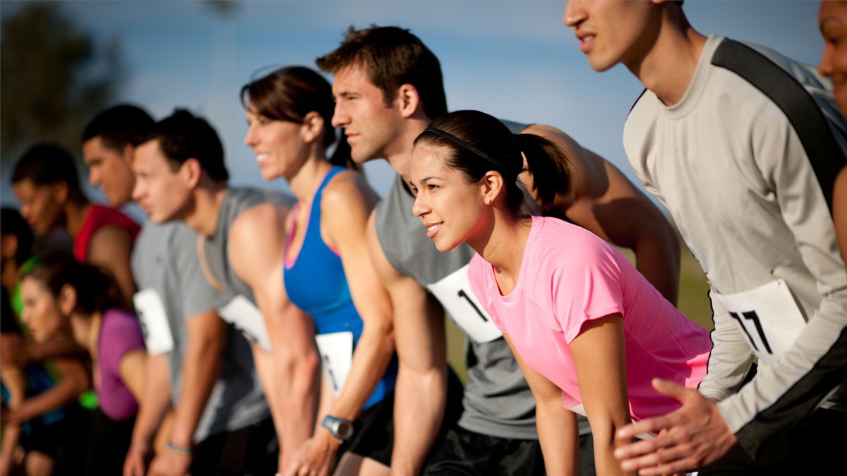 Runners at the starting line