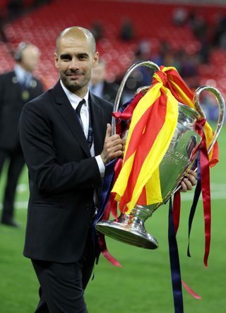 Guardiola twice won the Champions League with Barcelona