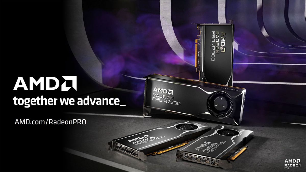 AMD Radeon Pro W7600 W7500 slide deck