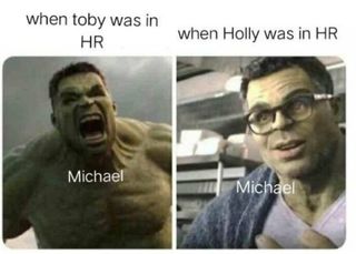 Hulk represents Michael Scott in this The Office meme
