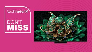 TCL C7K TV on a pink background with "Don't Miss" text in white on the left side.