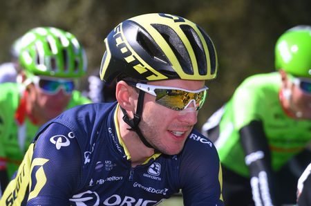 Adam Yates (Orica-Scott) before the illness got the better of him