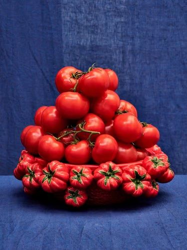 Red Ceramic Tomato Decorative Bowl