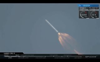 Falcon 9 Firing Away