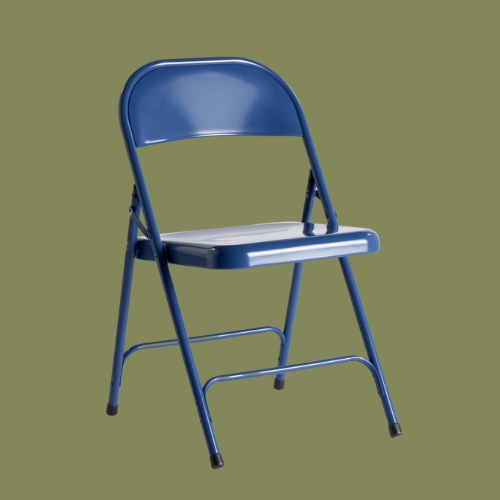 Habitat, Habitat Macadam Metal Folding Chair - Blue