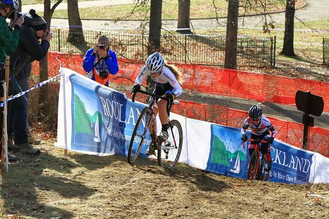 Riding up the hill on a tough Super Cross Cup 1 course