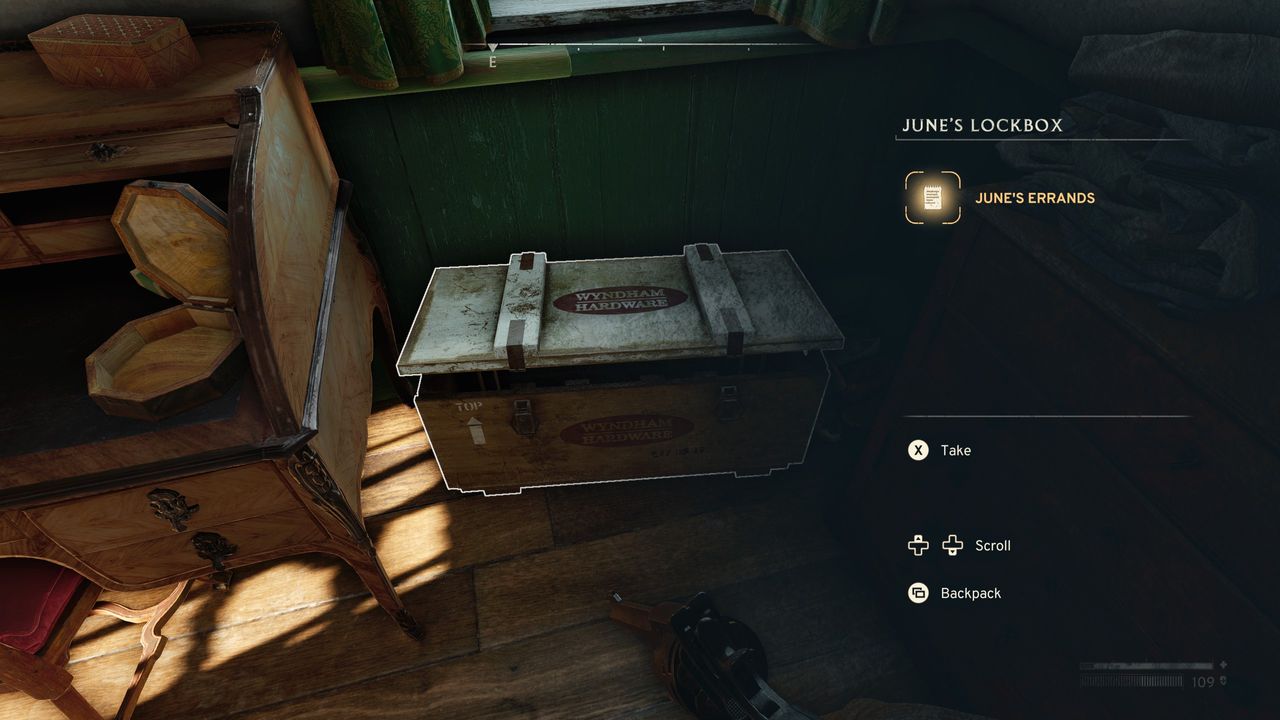 Atomfall June's key - Lockbox