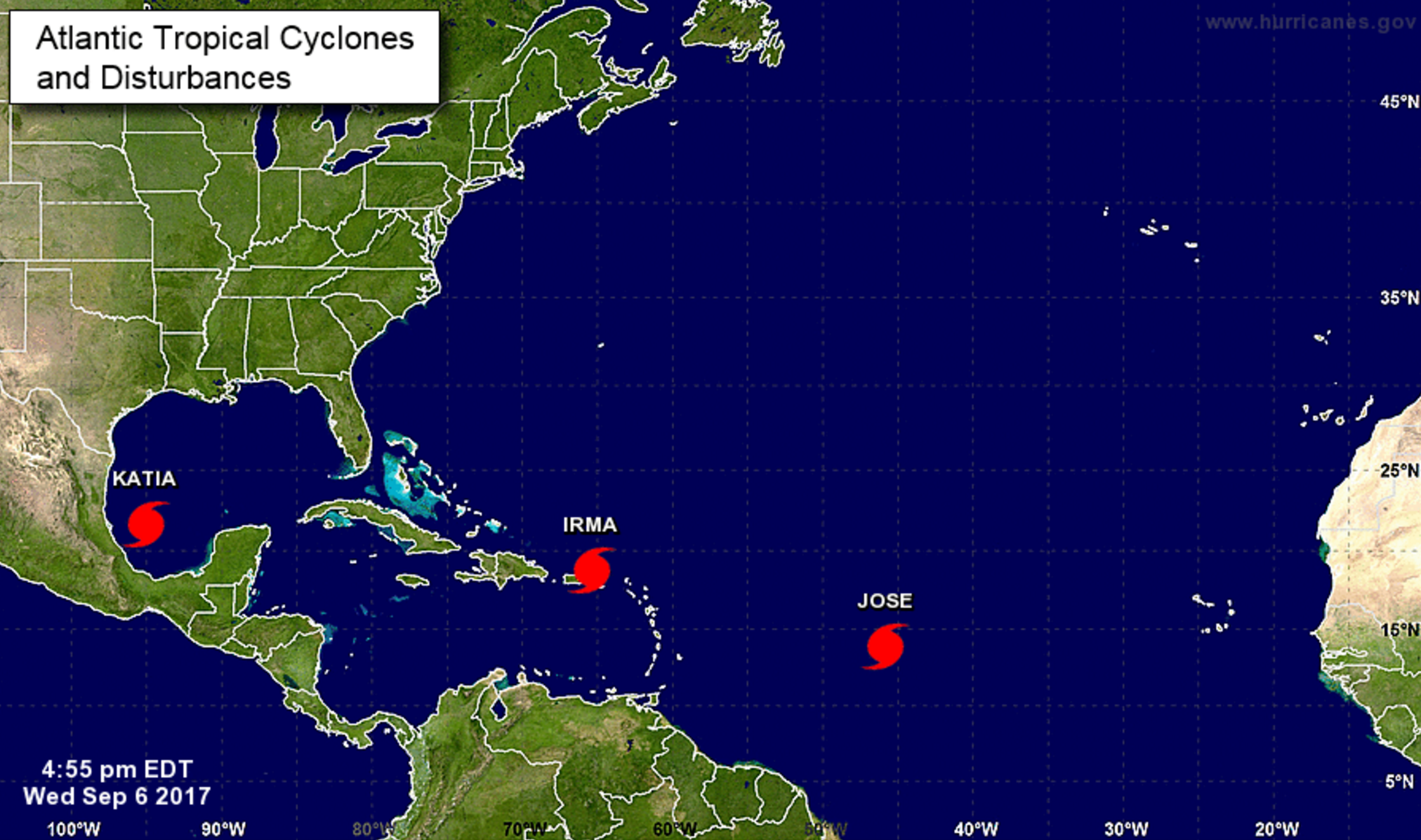 There are now 3 hurricanes churning in the Atlantic | The Week