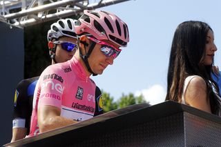 Italian cyclist Gianluca Brambilla of team Etixx - Quick Step is pictured before the start of the 10th stage of the 99th Giro d'Italia