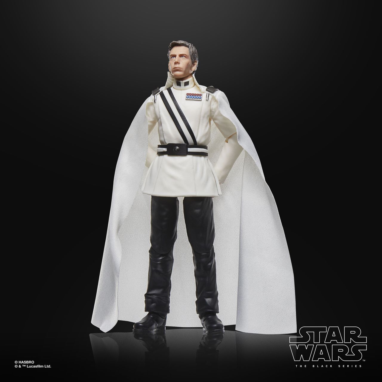 Director Krennic Star Wars action figure standing with arms behind his back