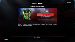 WWE 2K25 locker codes