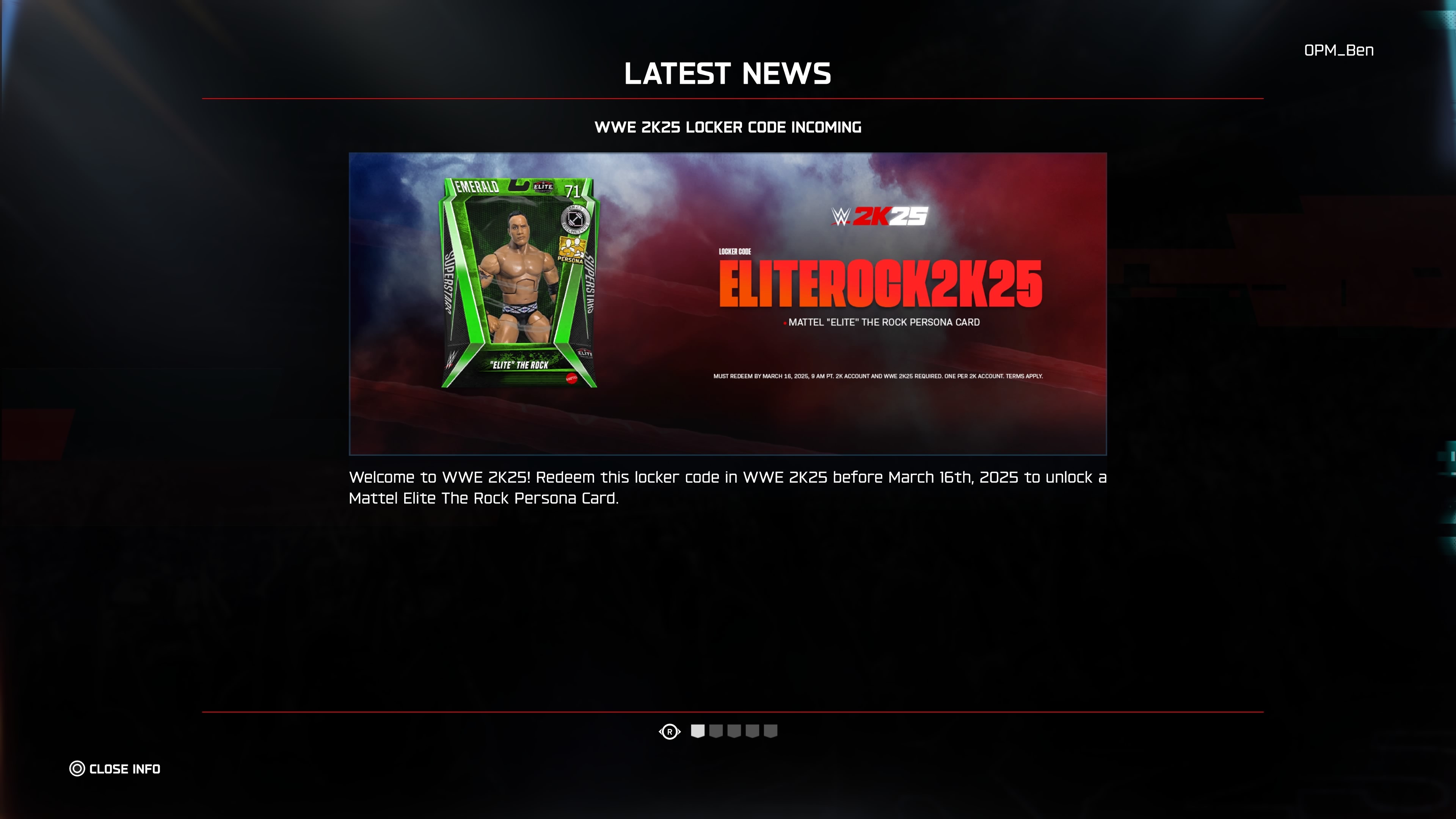 Códigos de bloqueo de WWE 2K25