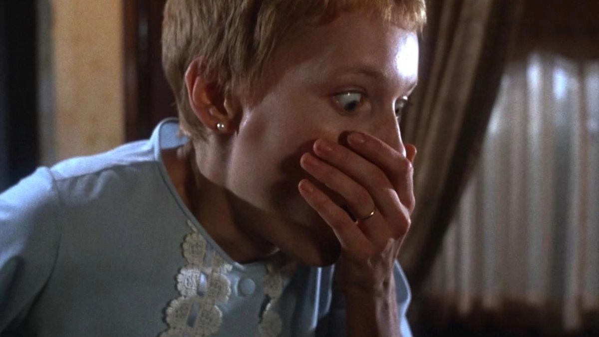 Mia Farrow scared in Rosemary&#039;s Baby