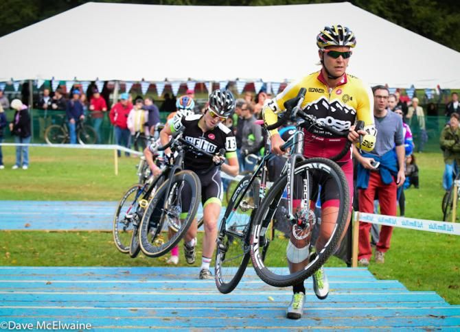 Meredith Miller (Noosa Pro Team) seemed fully recovered from her leg injury