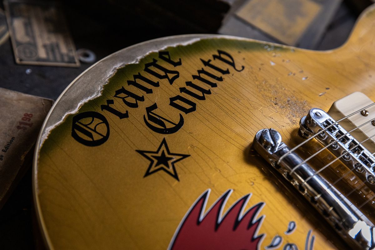 Gibson's new Mike Ness signature 1976 Les Paul Deluxe Goldtop