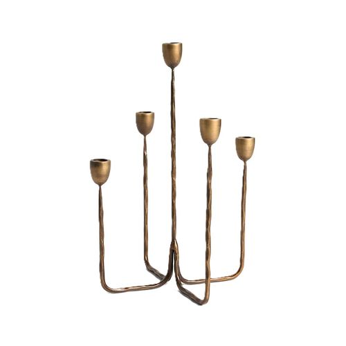 Barteau Antique Brass Candelabra