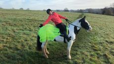 Leanne riding Rio before her stroke