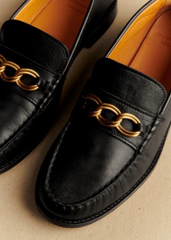 Vicky Loafers - Smooth Black - Bovine Leather - Sézane