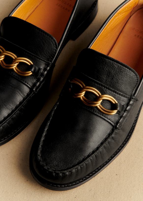 Vicky Loafers - Smooth Black - Bovine Leather - S&amp;eacute;zane