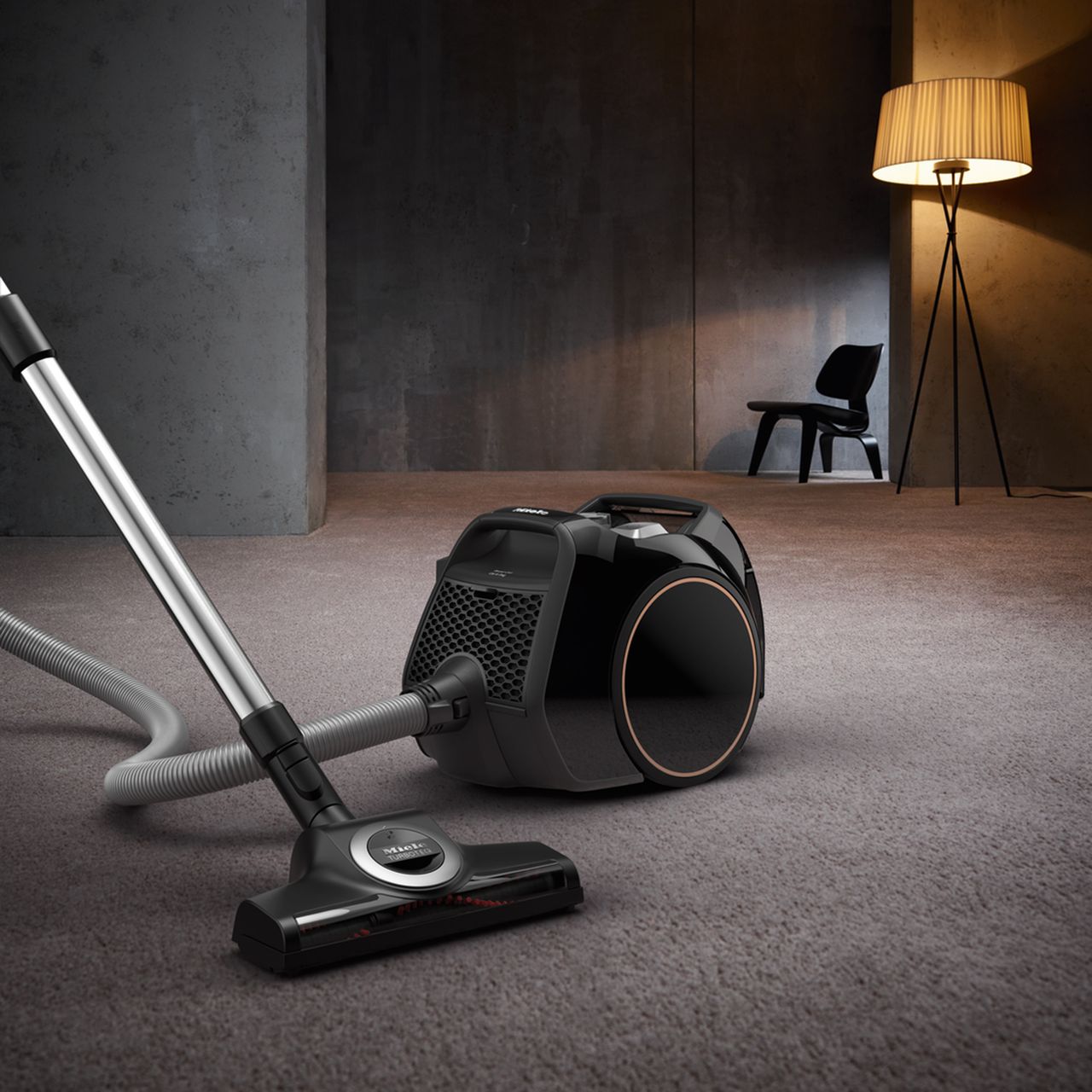 Vacuum cleaner in a house