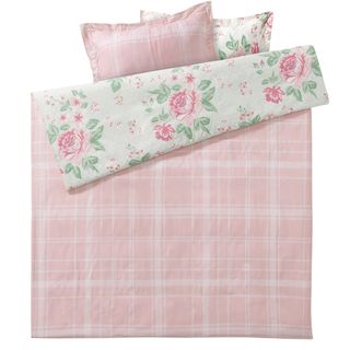 lidl bedding green and pink floral