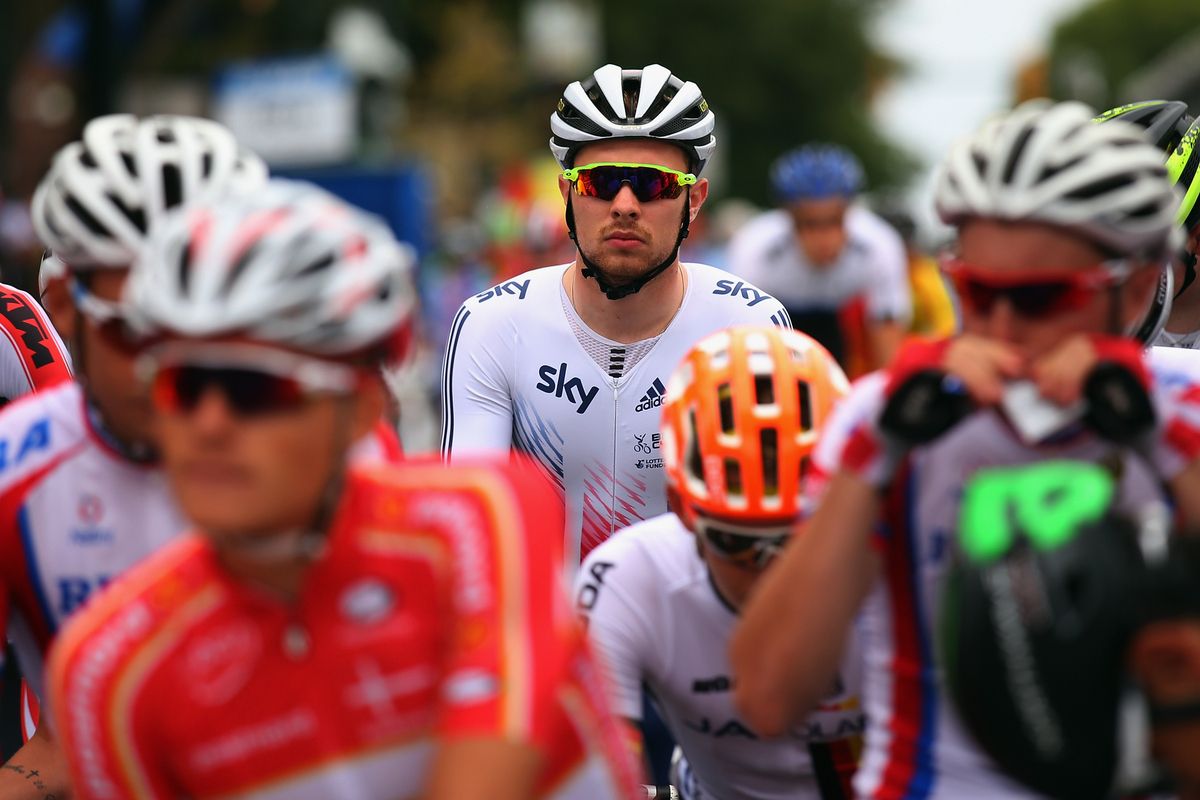 Owain Doull (Great Britain) on the startline