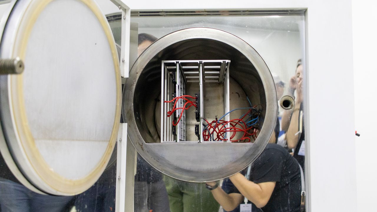 The Highly-Accelerated Stress Test chamber in the Environmental Lab