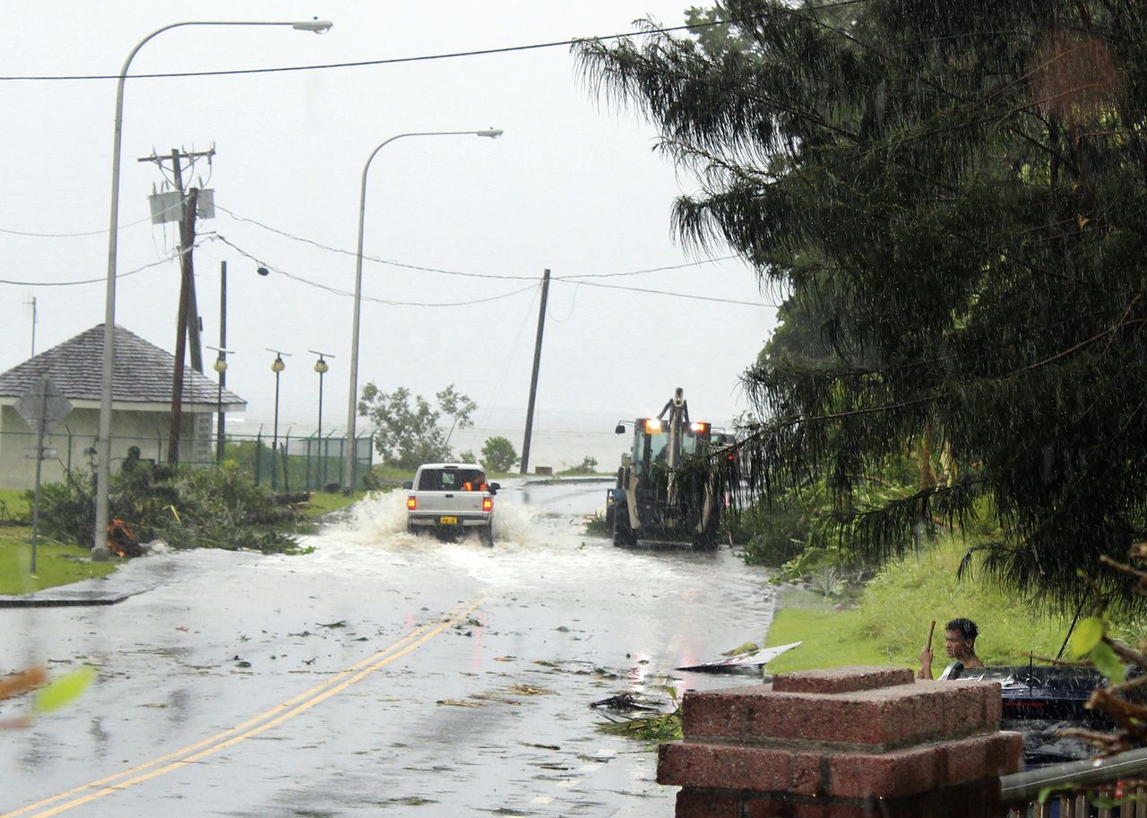 Cleaning up from Cyclone Gita in American Samoa.