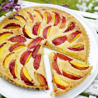 Fresh Nectarine and Almond Tart