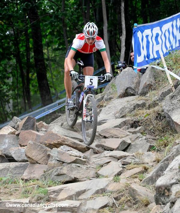 Barbara Benko (Hungary) on her way to seventh.