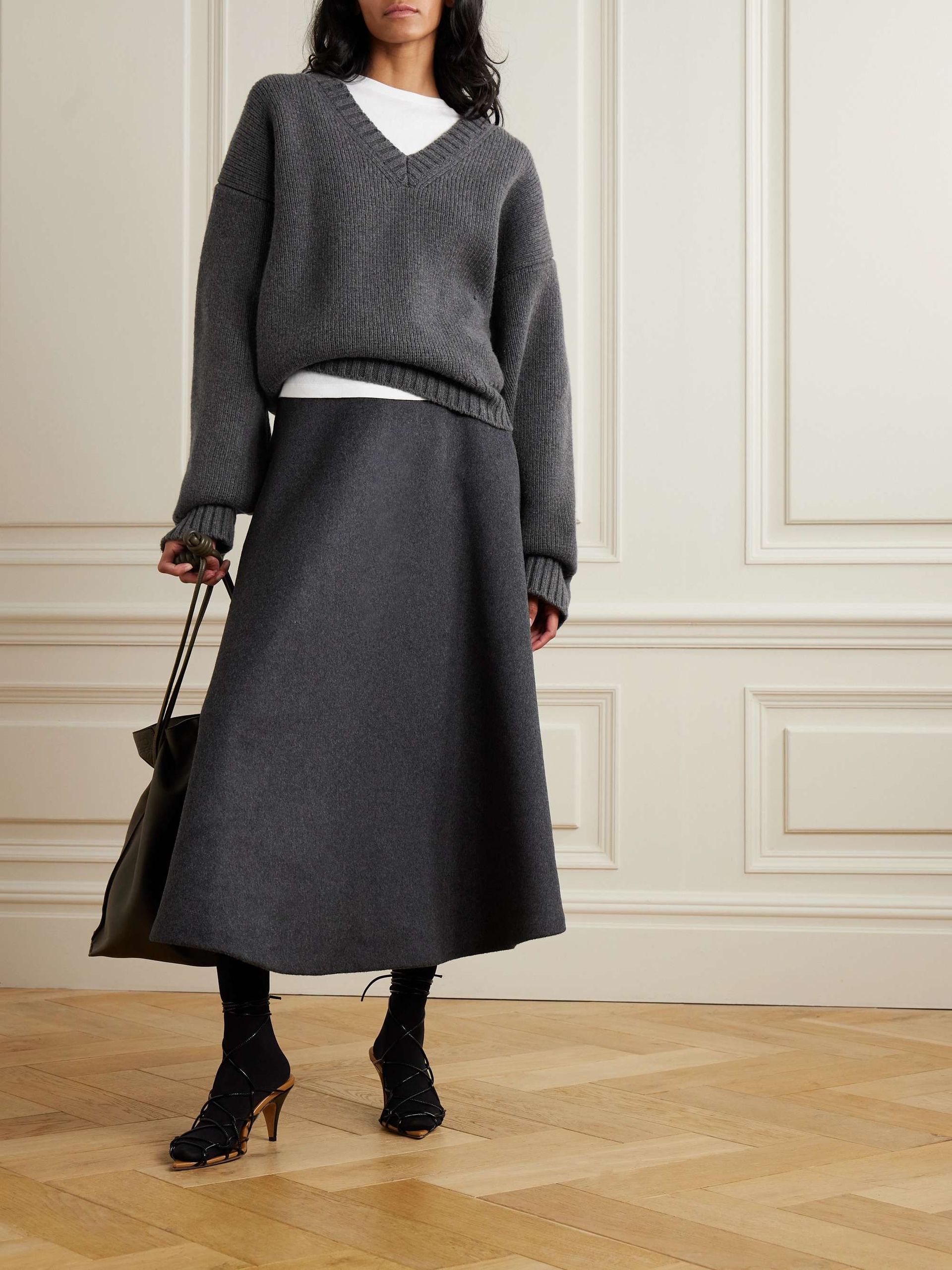 Oversized Ribbed Wool Sweater