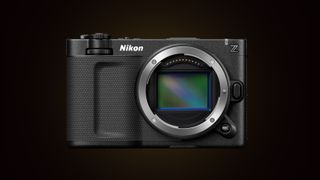 Nikon ZR camera against a dark background