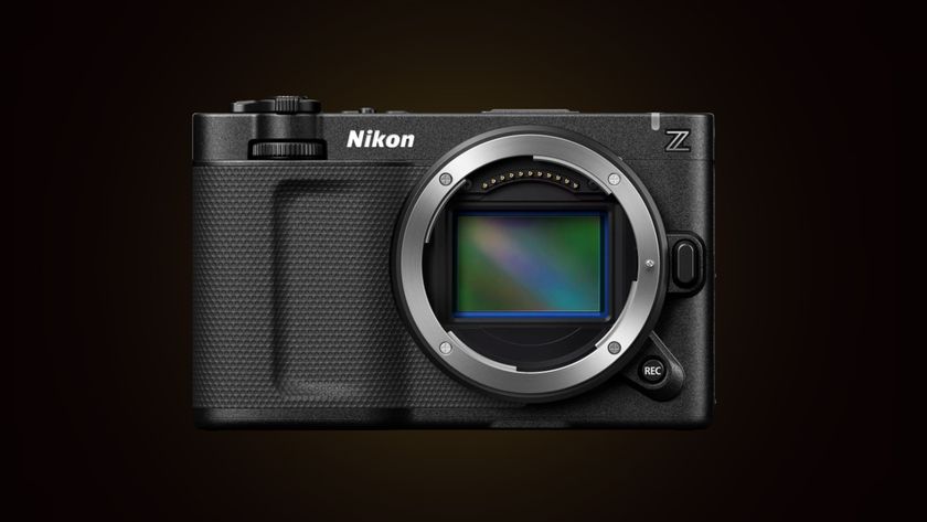 Nikon ZR camera against a dark background