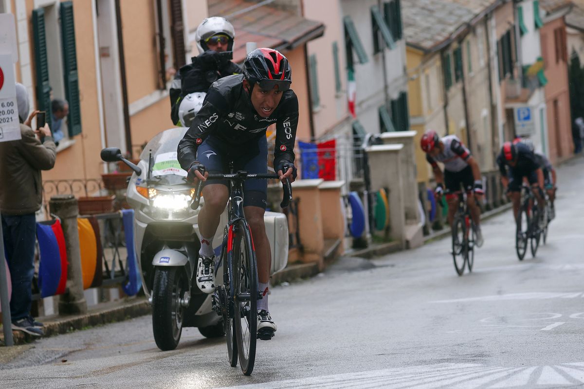 Tirreno Adriatico 2021 - 56th Edition - 5th stage Castellalto - Castelfidardo 205 km - 14/03/2021 - Egan Bernal (COL - Ineos Grenadiers) - photo Luca Bettini/BettiniPhoto&Acirc;&copy;2021