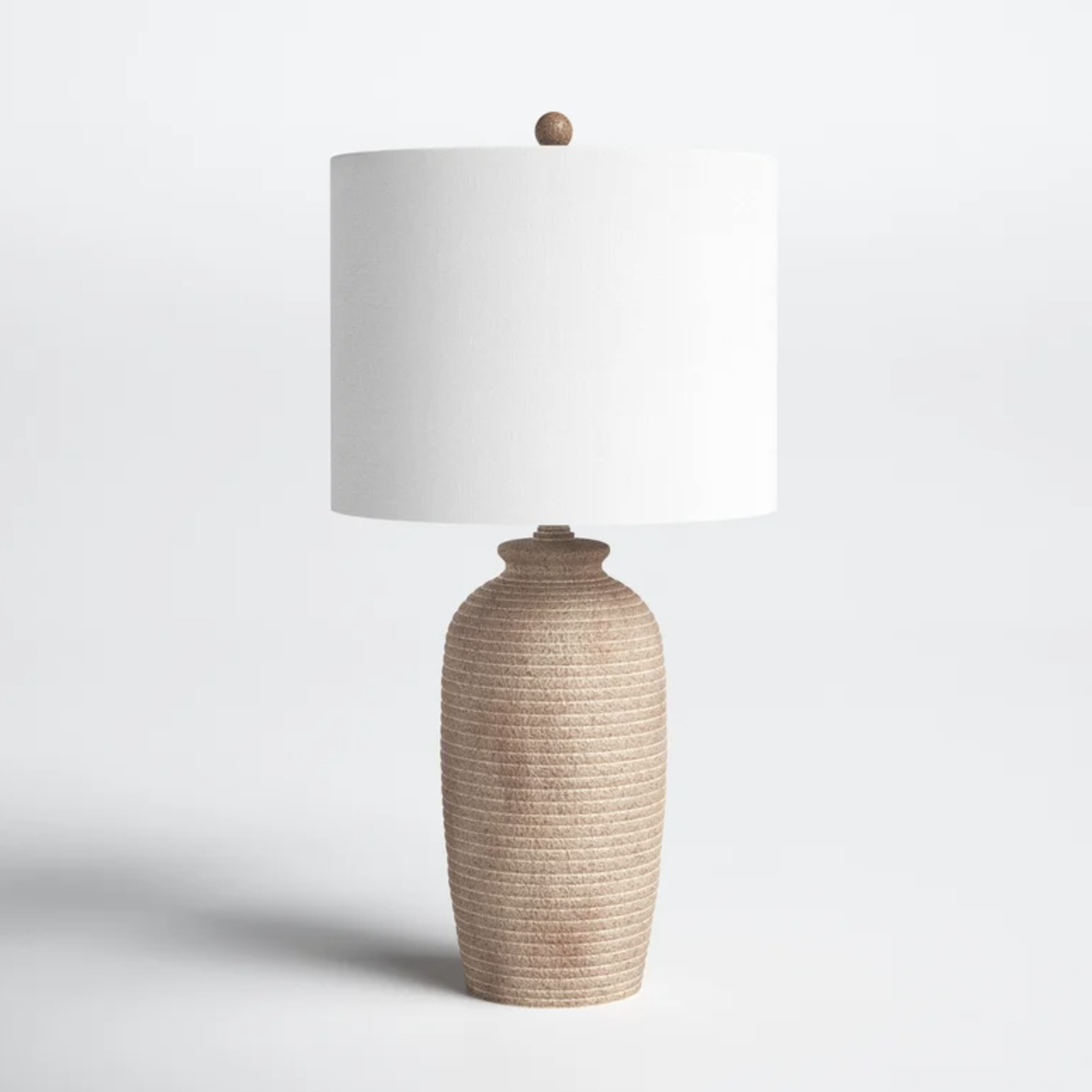 gray table lamp