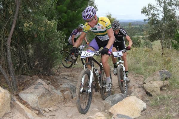 Chris Jongewaard leads Paul van der Ploeg and Dan McConnnell