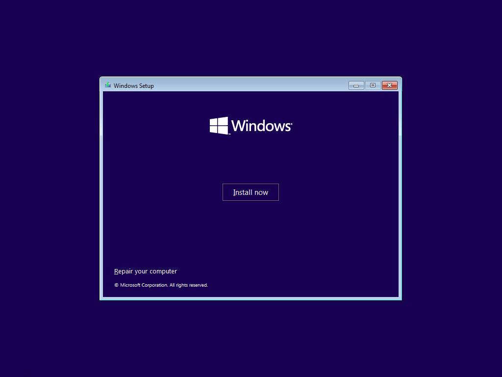 Windows 11 install now