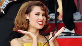 NEW YORK, NEW YORK - SEPTEMBER 19: Raye performs on NBC's "Today" at Rockefeller Plaza on September 19, 2025 in New York City. (Photo by Debra L Rothenberg/Getty Images)