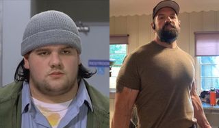 Ethan Suplee in Mallrats and in a workout photo