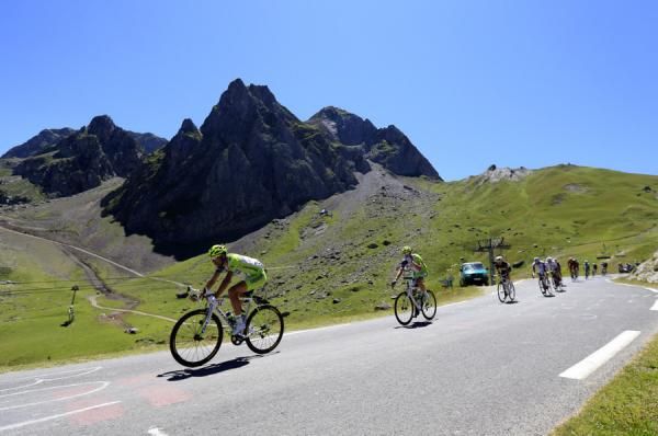 The Col du Tourmalet in the distance