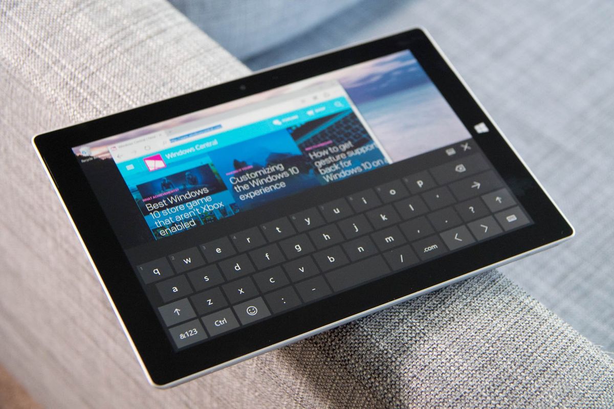 microsoft surface pro on screen keyboard