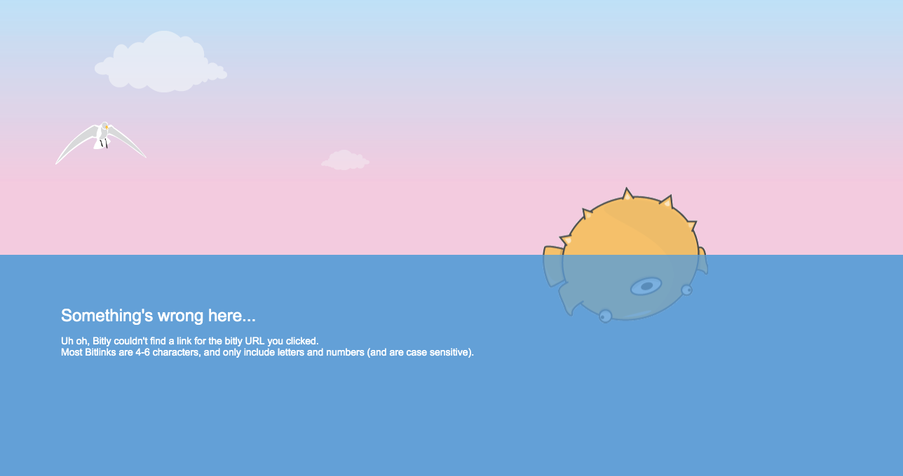 Bitly 404 page