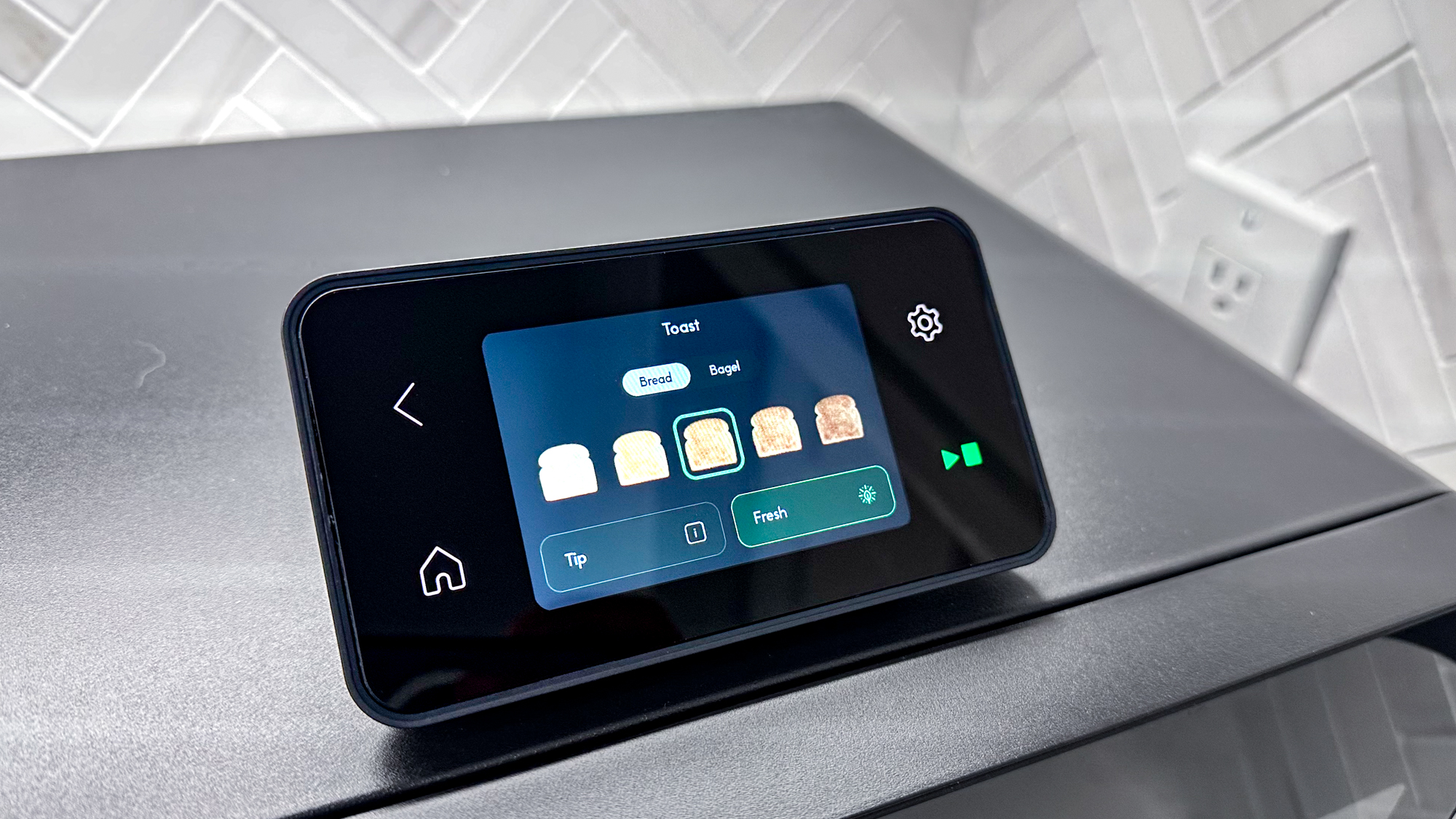 CHEF iQ MiniOven on a kitchen counter