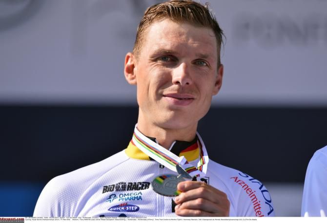 Tony Martin (Germany) was disappointed to finish in second place