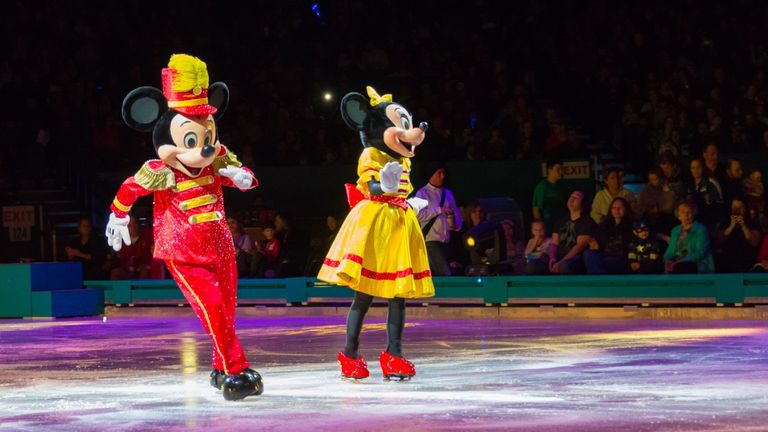 Disney on Ice stars Mickey and Minnie Mouse