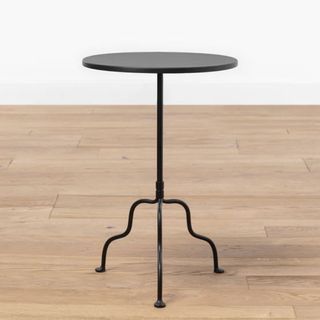 black round side table